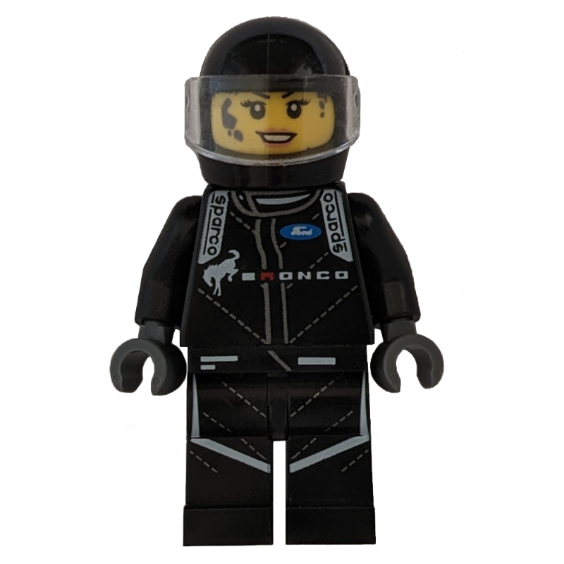 fig-011504 – Race Driver - Black Torso, Black Legs, Black Helmet