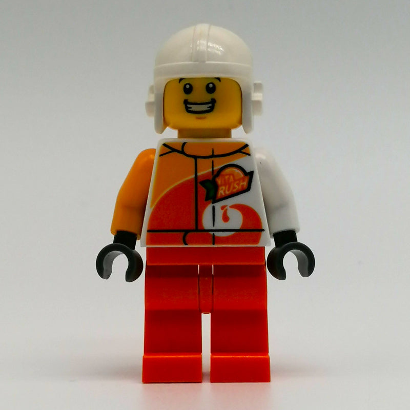 fig-011554 – White/Orange Torso, Orange Legs, White Helmet