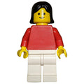 fig-011555 – Woman, Red Torso, White Legs, Black Hair