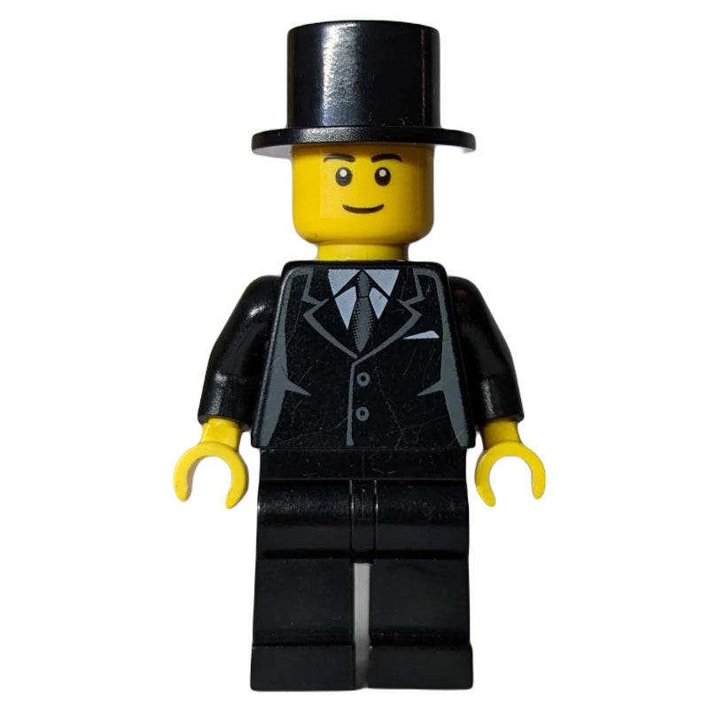 fig-011676 – Groom, Black Suit, Black Top Hat, Black Eyebrows