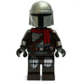 fig-011727 – The Mandalorian / Din Djarin, Dark Brown Outfit with Red Scarf