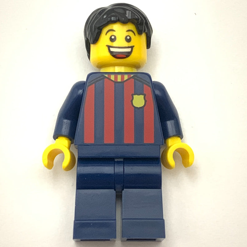 fig-011728 – FC Barcelona Fan - Dark Blue Legs, Black Short Hair