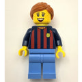 fig-011732 – FC Barcelona Fan - Medium Blue Legs, Dark Orange Hair