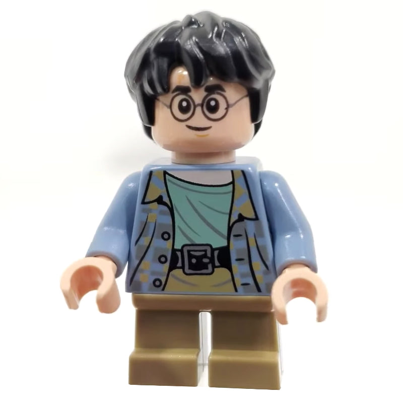 fig-011746 – Harry Potter, Sand Blue Shirt, Short Dark Tan Legs, Scared