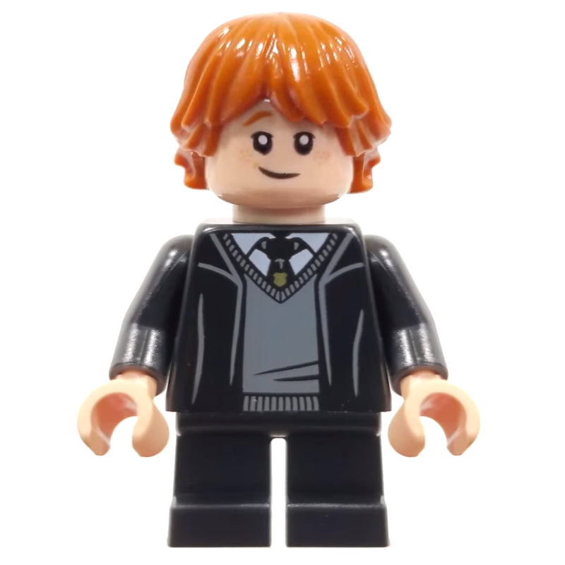 fig-011762 – Ron Weasley, Open Gryffindor Robe, Short Black Legs
