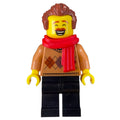 fig-011799 – Man, Medium Nougat Sweater, Red Scarf