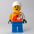 fig-011839 – Stunt Rider, White Race Jacket, Dark Azure Legs, White Cap