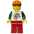 fig-011857 – White Torso, Red Legs, Orange Cap
