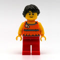 fig-011858 – Orange Torso, Red Legs, Dark Brown Hair