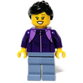 fig-011884 – Dark Purple Torso, Sand Blue Legs, Black Hair