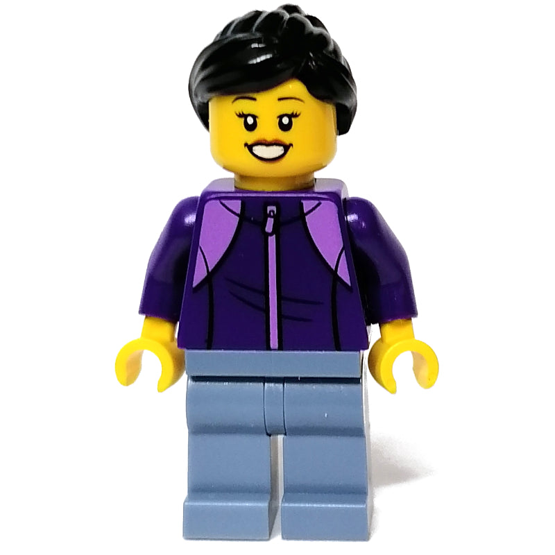 fig-011884 – Dark Purple Torso, Sand Blue Legs, Black Hair