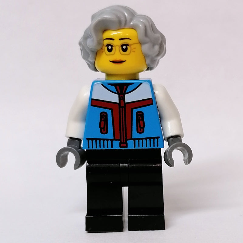fig-011886 – Dark Azure Torso, Black Legs, Light Bluish Grey Hair