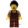 fig-011888 – Dark Tan Torso, Reddish Brown Apron, Black Hair