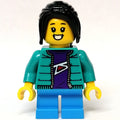 fig-011895 – Kid - Dark Turquoise Torso, Dark Azure Legs, Black Hair