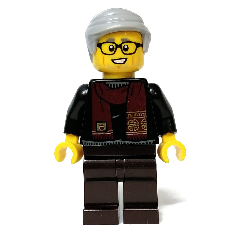 fig-011906 – Black Torso, Dark Brown Legs, Light Bluish Grey Hair