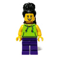 fig-011911 – Woman, Lime Torso, Dark Purple Legs, Black Hair