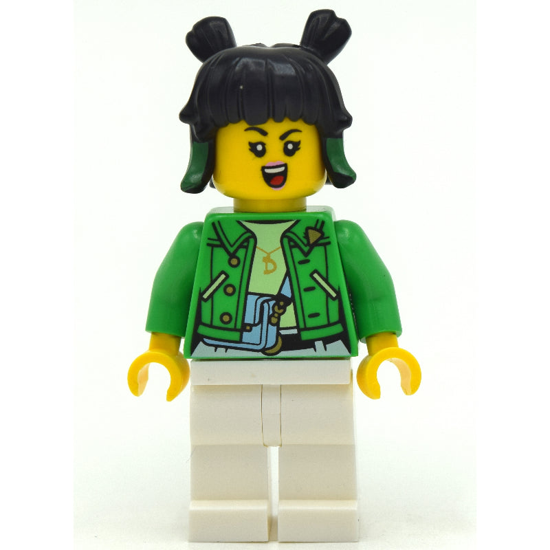 fig-011927 – Mei, Bright Green Jacket