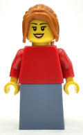fig-011961 – Woman, Red Torso, Sand Blue Skirt