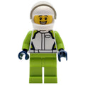 fig-012017 – Racer, White Race Jacket, Lime Legs, White Helmet