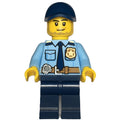 fig-012025 – Policeman, Bright Light BLue Shirt, Dark Blue Legs and Cap, Stubble