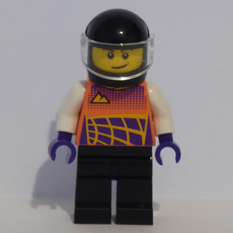 fig-012031 – Racer, Coral Race Jacket, Black Helmet