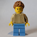 fig-012050 – Man, Tan Sweater, Medium Blue, Medium Nougat Hair