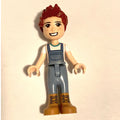 fig-012076 – Daniel - White Shirt, Sand Blue Overall