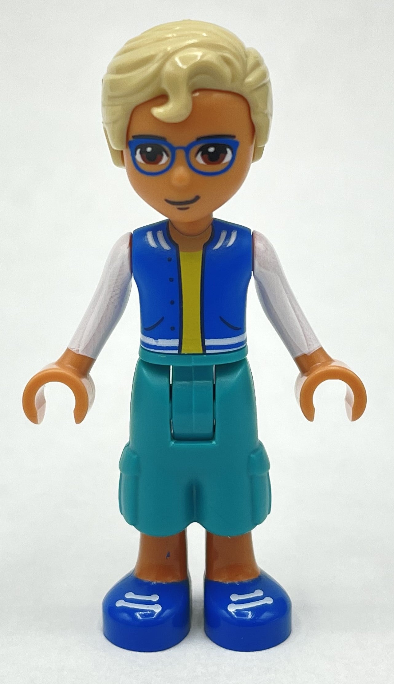 fig-012133 – Sebastian - Blue Jacket, Dark Turquoise Pants, Tan Hair