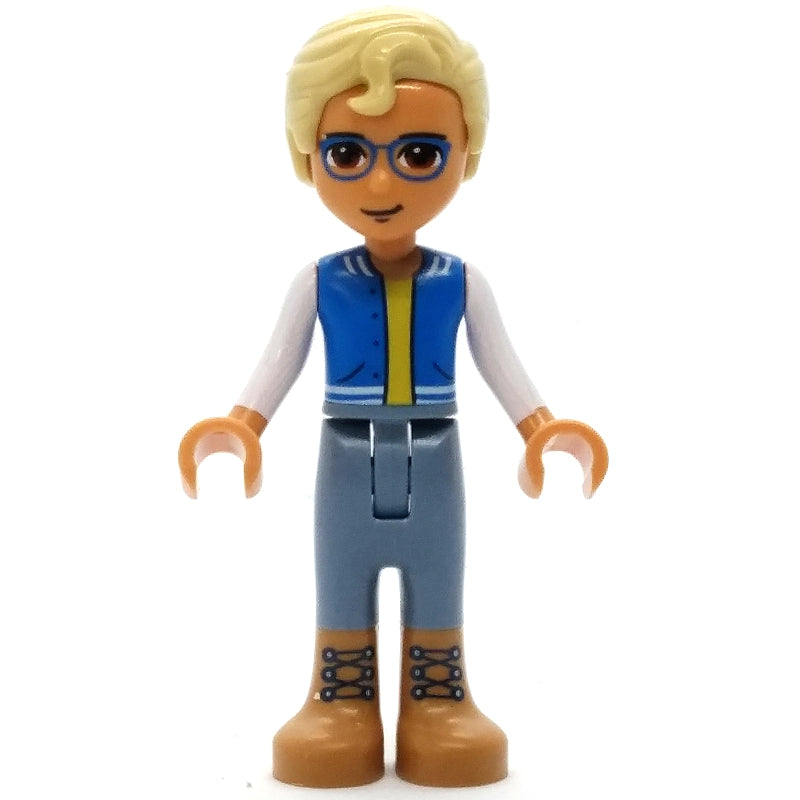 fig-012136 – Sebastian - Blue Jacket, Sand Blue Pants, Tan Hair