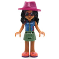 fig-012140 – Savannah - Blue Top, Sand Green Skirt, Dark Pink Hat
