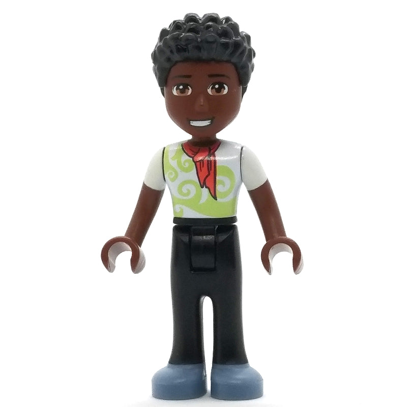 fig-012143 – Trevor - White Shirt, Black Pants, Black Hair