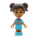fig-012145 – Maya - Medium Azure Dress, Dark Brown Hair