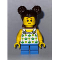 fig-012147 – Kid - White Torso, Medium Blue Legs, Dark Brown Hair, Backpack