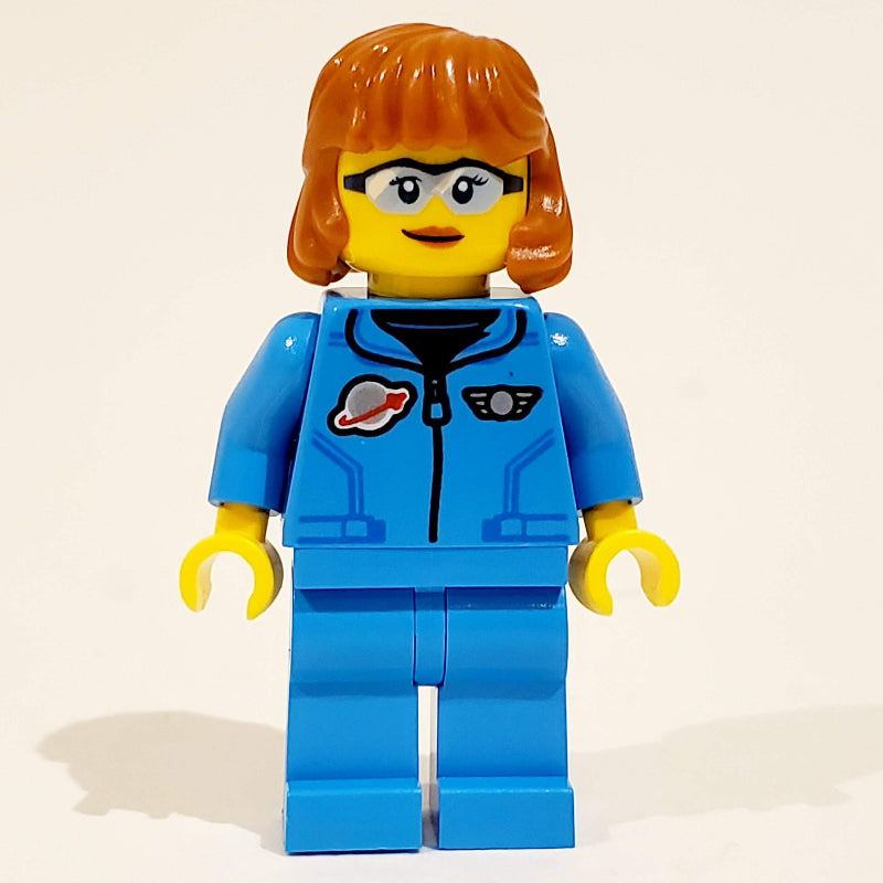 fig-012175 – Woman, Dark Azure Tracksuit with Classic Space Logo