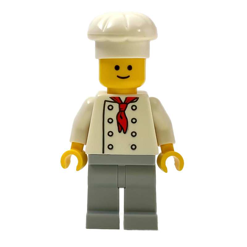 fig-012272 – Chef, Red Neckerchief, Light Bluish Gray Legs, No Wrinkles