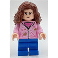 fig-012316 – Hermione Granger, Bright Pink Hoodie over Dark Pink Shirt, Medium Legs, Smirk / Angry