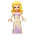 fig-012320 – Elsa, Medium Lavender and White Dress, No Cape