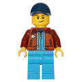 fig-012326 – Man, Dark Orange Jacket, Dark Azure Legs, Dark Blue Cap