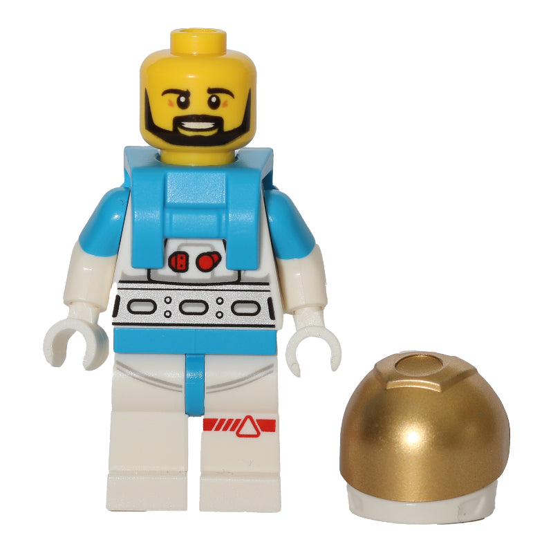 fig-012327 – Astronaut, Male, White Suit, Gold Visor, Beard