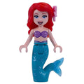 fig-012364 – Ariel - Mermaid Form, Dark Turquoise Tail, Bright Pink Flower