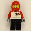 fig-012376 – Sam Speedster - White Torso, Black Legs, Red Helmet
