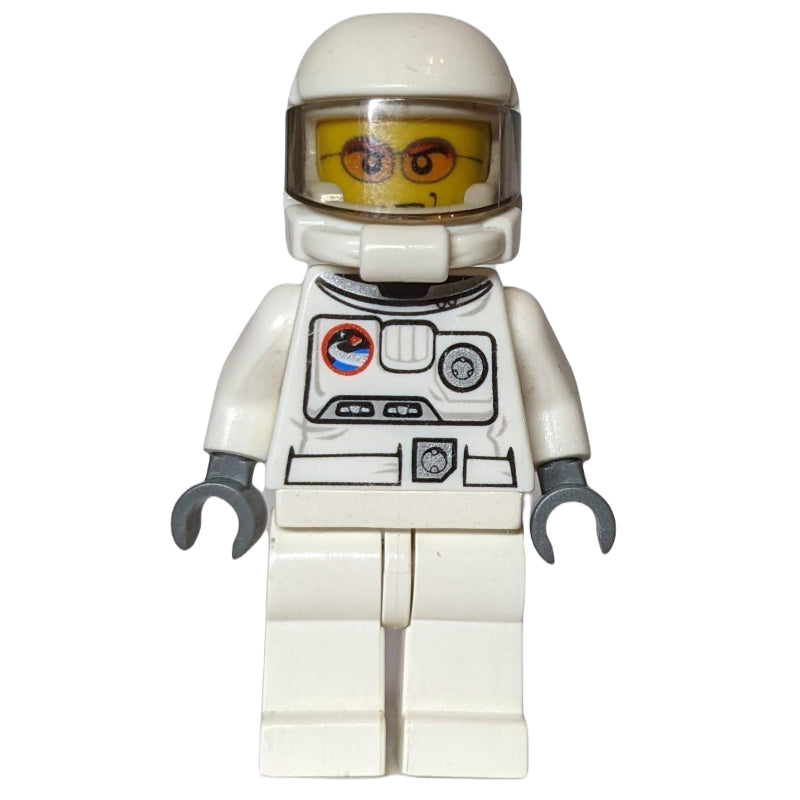 fig-012377 – Astronaut, White, Space Helmet with Trans-Brown Visor, Orange Sunglasses (3626c Head)