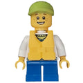 fig-012411 – Kid - White Torso, Blue Legs, Lime Cap, Yellow Life Vest