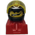 fig-012452 – Racer - Black Helmet,  Trans-Yellow Visor, Red Body