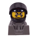 fig-012455 – Racer - Black Helmet, Black Visor, Dark Gray Body