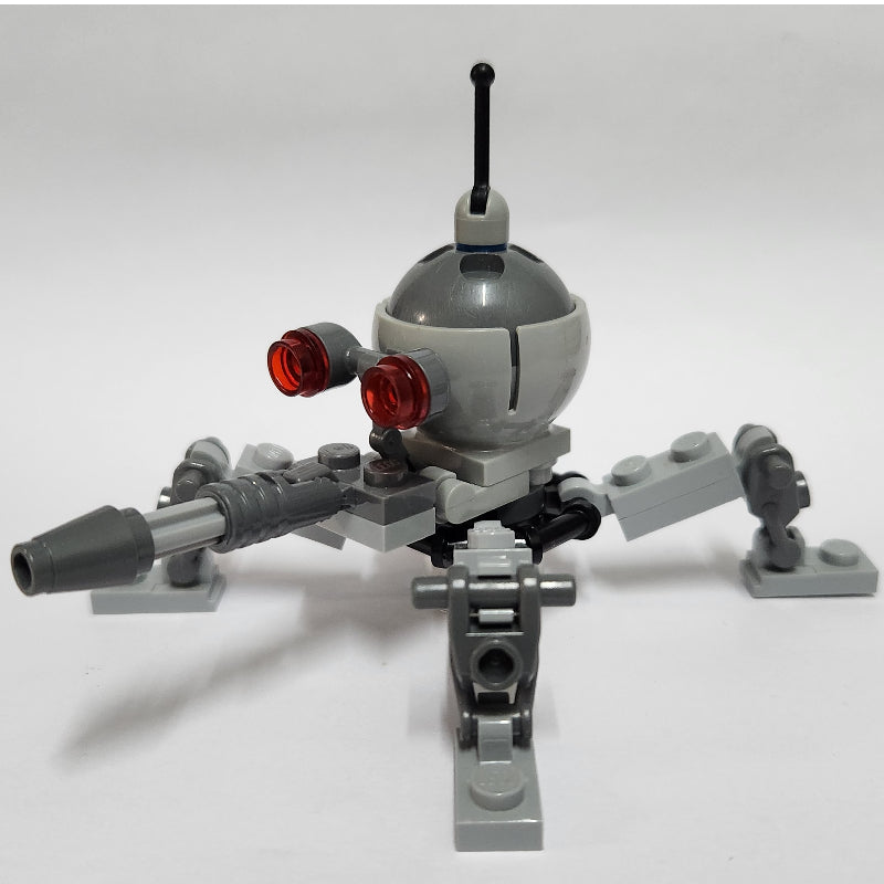 fig-012482 – Dwarf Spider Droid, Dark Bluish Gray Dome, Fixed Dark Bluish Gray Cannon
