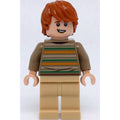 fig-012684 – Ron Weasley, Dark Tan Sweater with Green and Orange Stripes