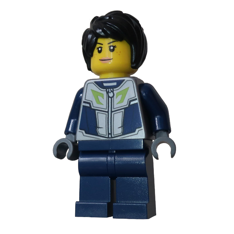 fig-012752 – Woman, Dark Blue and Dark Bluish Gray Wetsuit