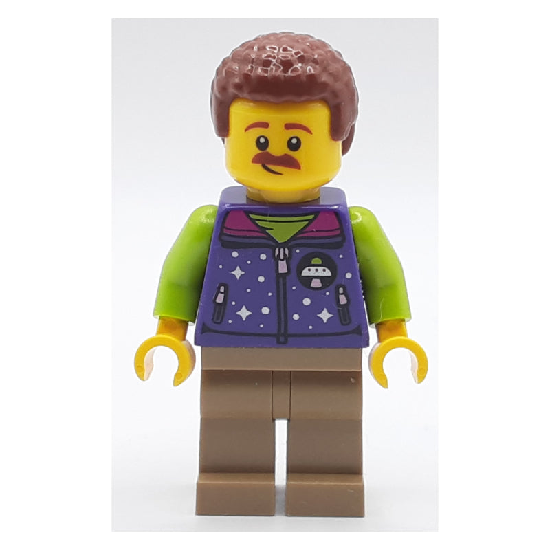 fig-012763 – Man, Dark Purple Jacket, Lime Alien Hat