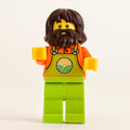 fig-012781 – Farmer, Man, Lime Overalls, Dark Brown Hair and Beard